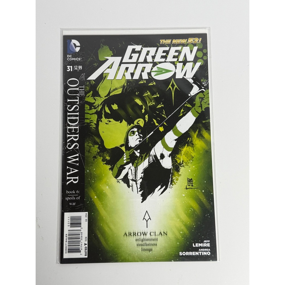 DC Comics Green Arrow 31 The New 52 The Outsiders War Jeff Lemire‎ July 2014